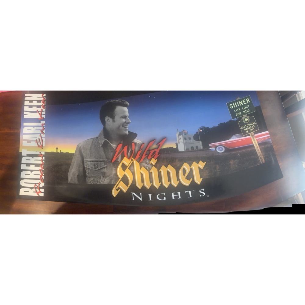 Robert Earl Keen Wild Shiner Nights Vintage Shiner Beer Texas Concert Poster